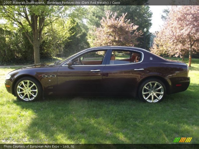 Bordeaux Pontevecchio (Dark Red Metallic) / Cuoio 2007 Maserati Quattroporte