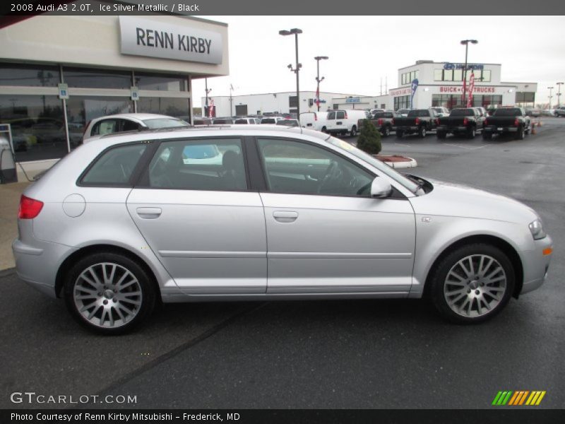 Ice Silver Metallic / Black 2008 Audi A3 2.0T