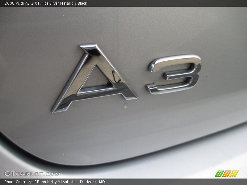 Ice Silver Metallic / Black 2008 Audi A3 2.0T