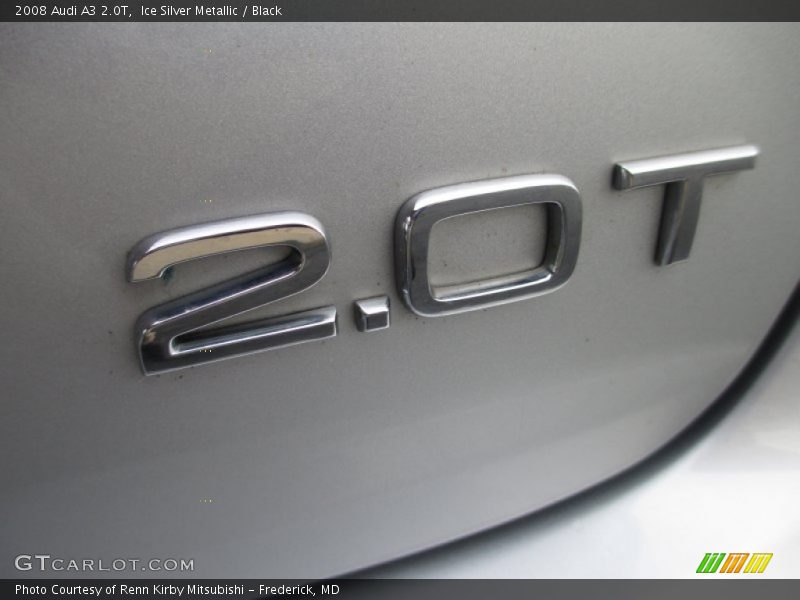 Ice Silver Metallic / Black 2008 Audi A3 2.0T