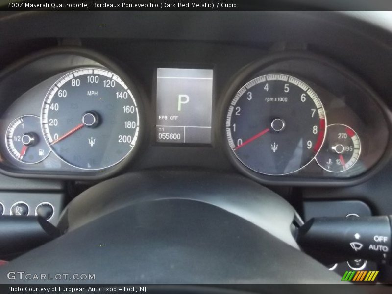 Bordeaux Pontevecchio (Dark Red Metallic) / Cuoio 2007 Maserati Quattroporte
