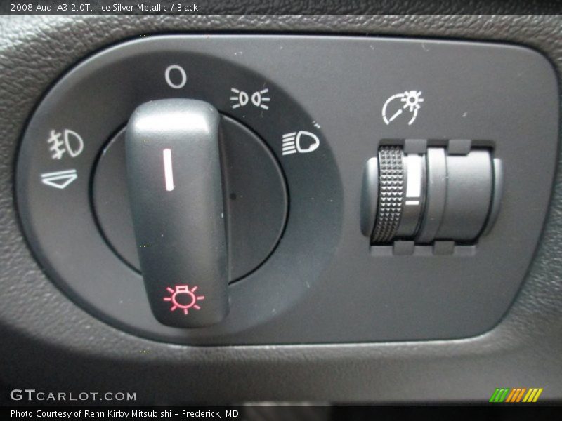 Ice Silver Metallic / Black 2008 Audi A3 2.0T