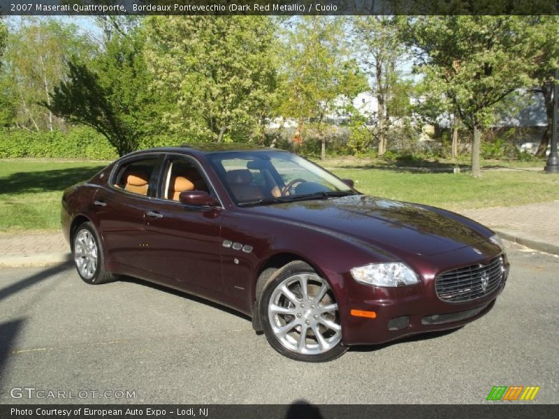 Bordeaux Pontevecchio (Dark Red Metallic) / Cuoio 2007 Maserati Quattroporte