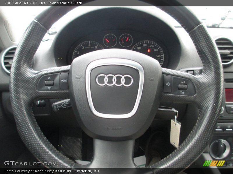 Ice Silver Metallic / Black 2008 Audi A3 2.0T