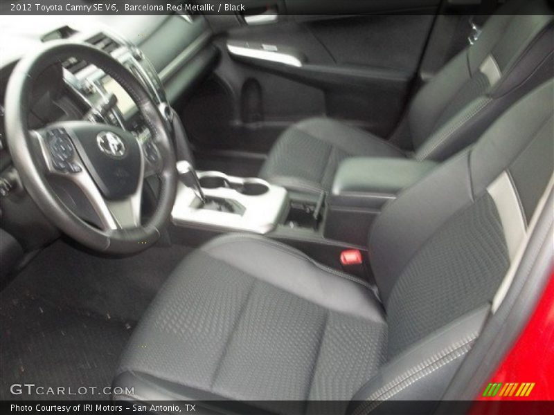 Barcelona Red Metallic / Black 2012 Toyota Camry SE V6