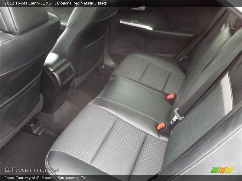 Barcelona Red Metallic / Black 2012 Toyota Camry SE V6