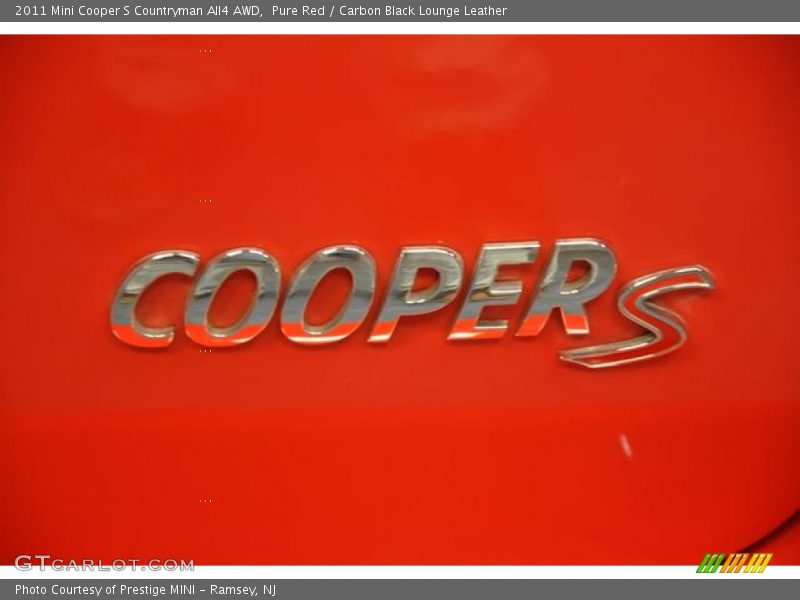 Pure Red / Carbon Black Lounge Leather 2011 Mini Cooper S Countryman All4 AWD