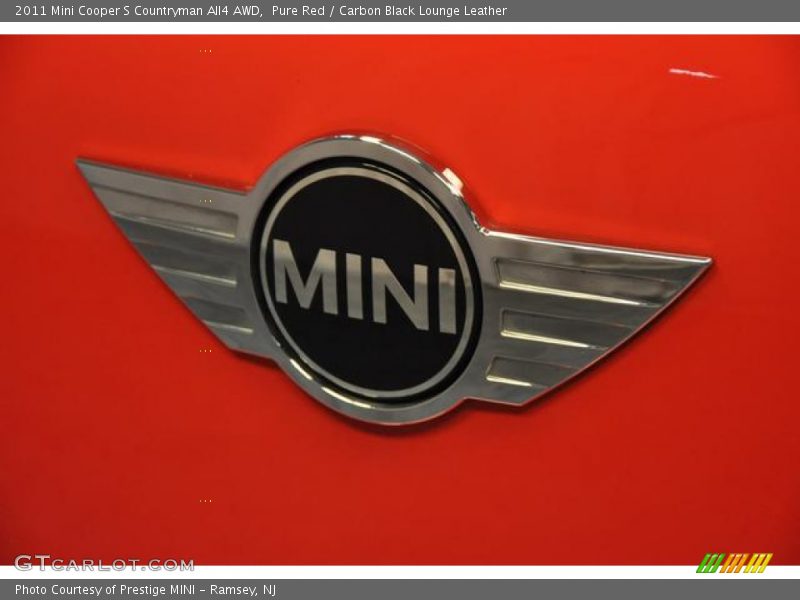 Pure Red / Carbon Black Lounge Leather 2011 Mini Cooper S Countryman All4 AWD