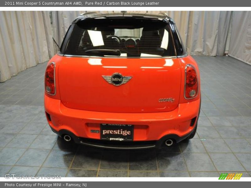 Pure Red / Carbon Black Lounge Leather 2011 Mini Cooper S Countryman All4 AWD
