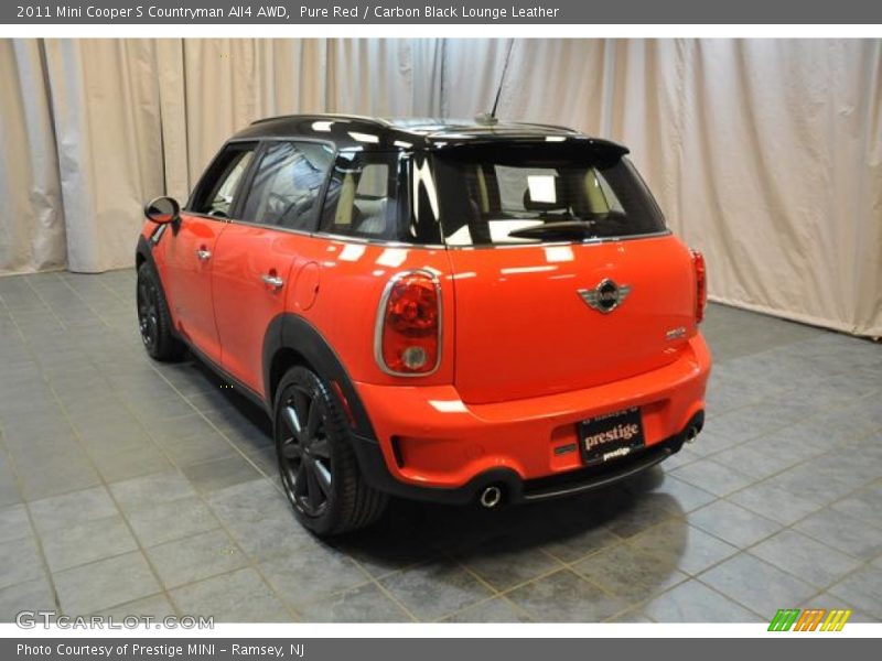 Pure Red / Carbon Black Lounge Leather 2011 Mini Cooper S Countryman All4 AWD