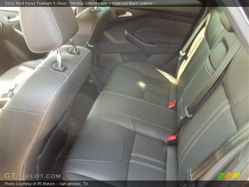 Sterling Grey Metallic / Charcoal Black Leather 2012 Ford Focus Titanium 5-Door