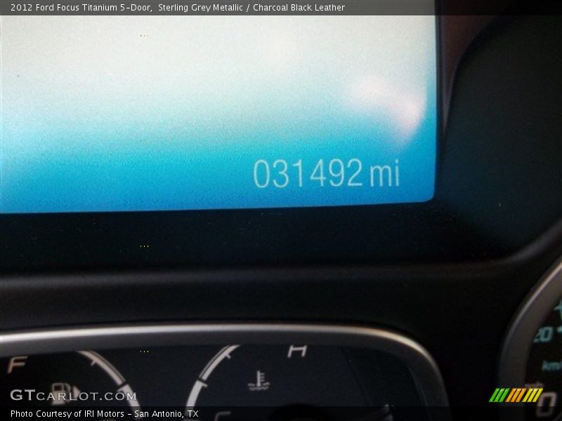 Sterling Grey Metallic / Charcoal Black Leather 2012 Ford Focus Titanium 5-Door