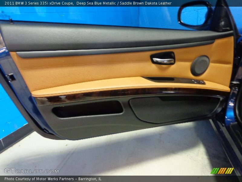 Deep Sea Blue Metallic / Saddle Brown Dakota Leather 2011 BMW 3 Series 335i xDrive Coupe