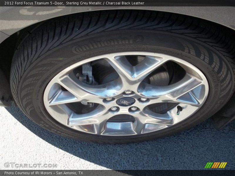 Sterling Grey Metallic / Charcoal Black Leather 2012 Ford Focus Titanium 5-Door
