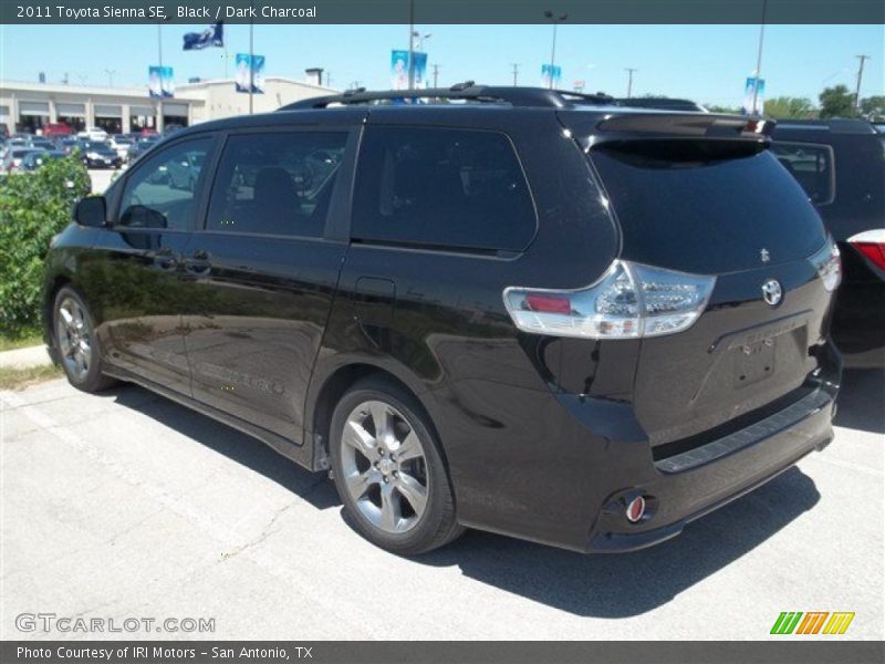 Black / Dark Charcoal 2011 Toyota Sienna SE