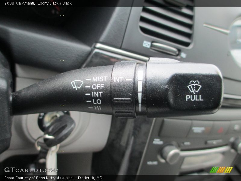 Ebony Black / Black 2008 Kia Amanti
