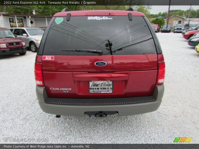 Toreador Red Metallic / Graphite 2002 Ford Explorer XLS 4x4