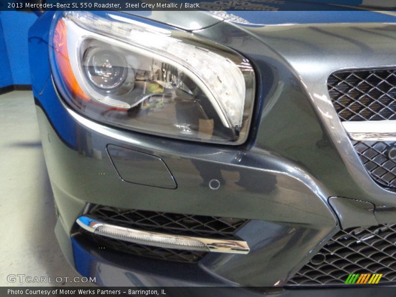 Steel Grey Metallic / Black 2013 Mercedes-Benz SL 550 Roadster