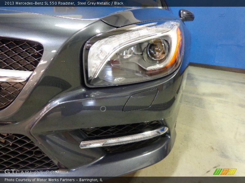 Steel Grey Metallic / Black 2013 Mercedes-Benz SL 550 Roadster