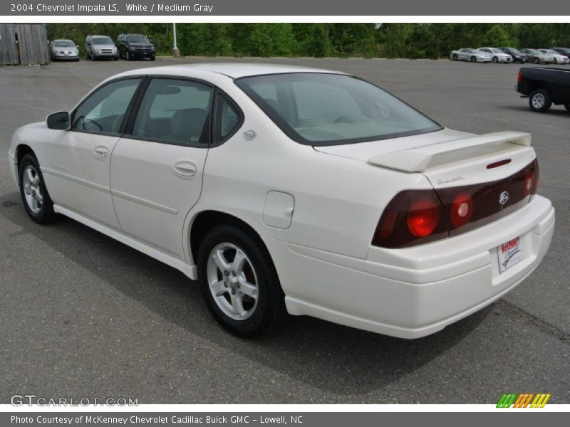White / Medium Gray 2004 Chevrolet Impala LS