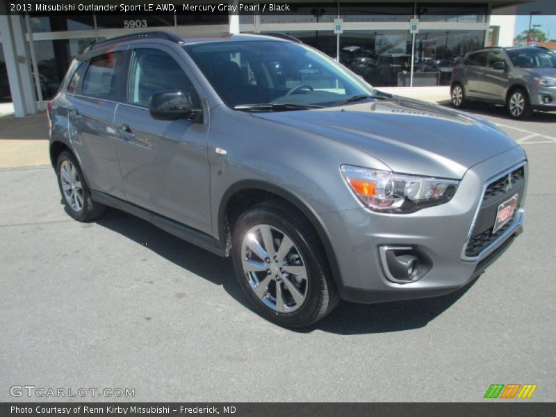 Mercury Gray Pearl / Black 2013 Mitsubishi Outlander Sport LE AWD
