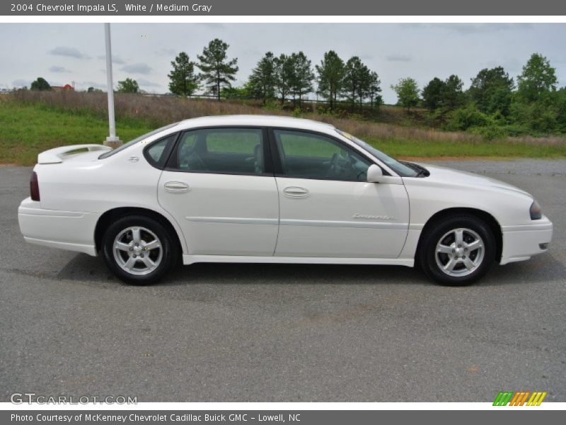 White / Medium Gray 2004 Chevrolet Impala LS