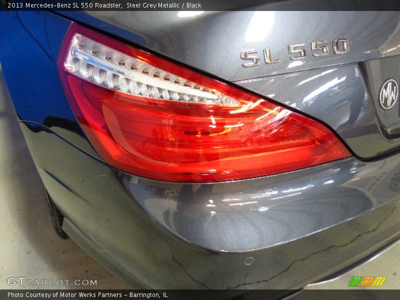 Steel Grey Metallic / Black 2013 Mercedes-Benz SL 550 Roadster
