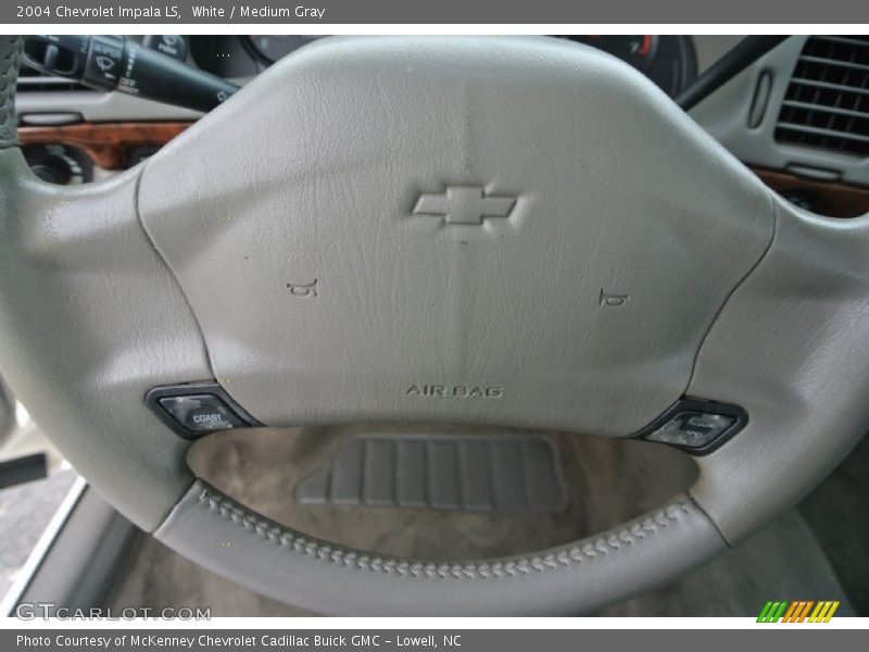 White / Medium Gray 2004 Chevrolet Impala LS