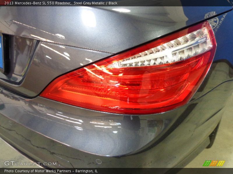 Steel Grey Metallic / Black 2013 Mercedes-Benz SL 550 Roadster