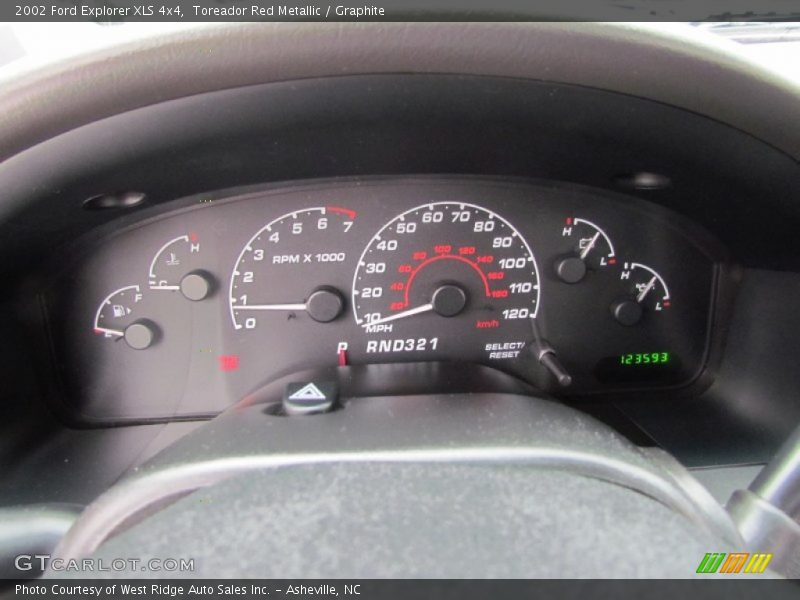  2002 Explorer XLS 4x4 XLS 4x4 Gauges