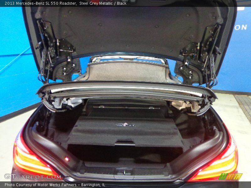 Steel Grey Metallic / Black 2013 Mercedes-Benz SL 550 Roadster