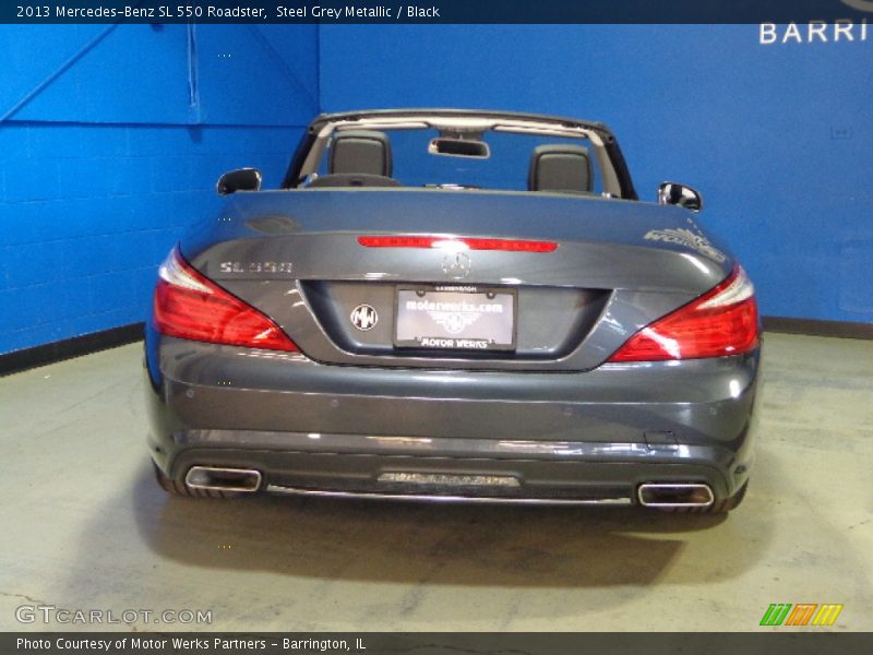Steel Grey Metallic / Black 2013 Mercedes-Benz SL 550 Roadster