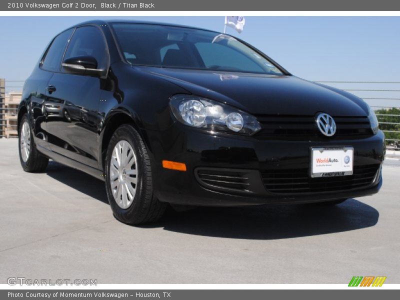 Black / Titan Black 2010 Volkswagen Golf 2 Door