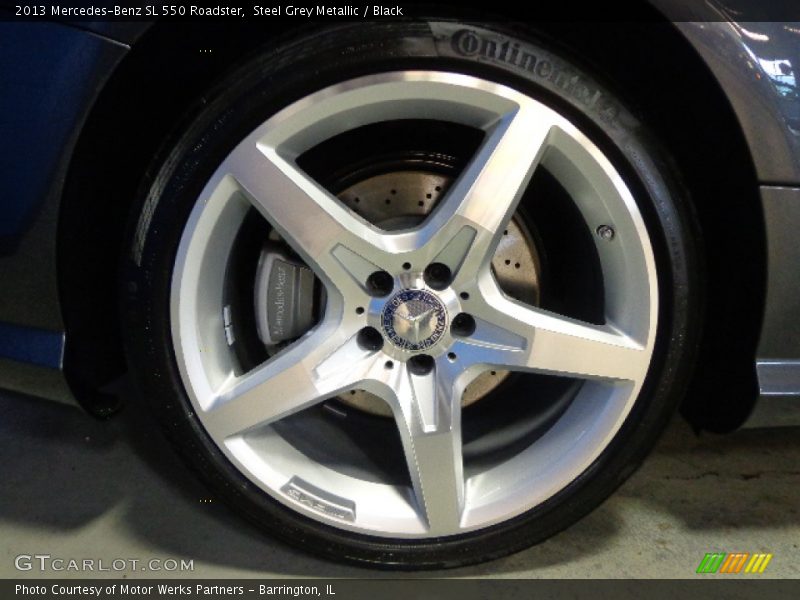 Steel Grey Metallic / Black 2013 Mercedes-Benz SL 550 Roadster