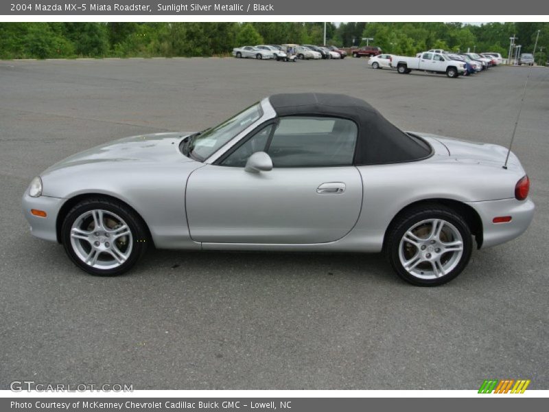 Sunlight Silver Metallic / Black 2004 Mazda MX-5 Miata Roadster