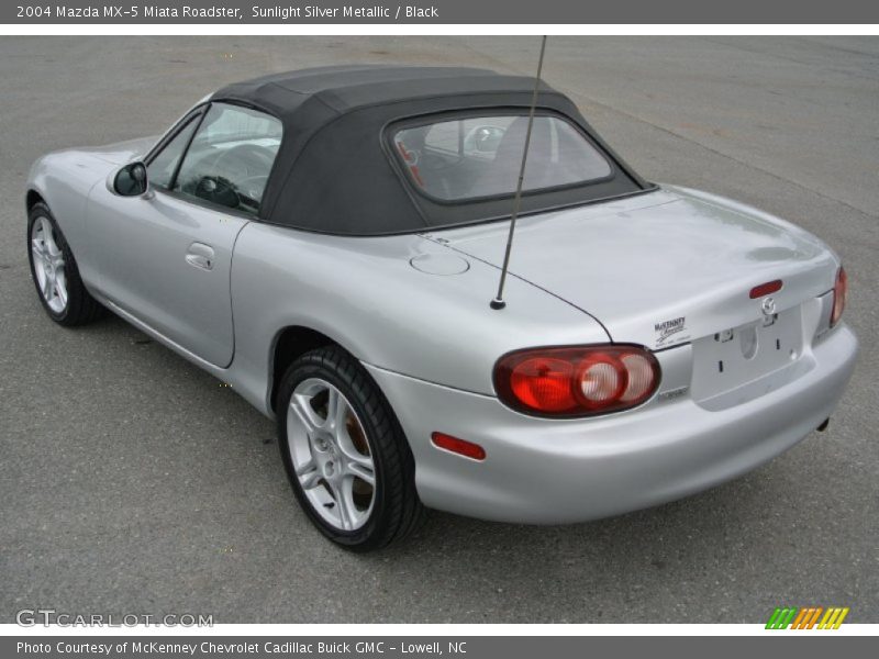 Sunlight Silver Metallic / Black 2004 Mazda MX-5 Miata Roadster