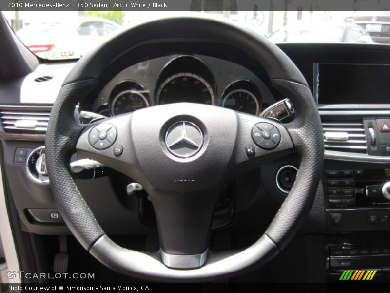 Arctic White / Black 2010 Mercedes-Benz E 350 Sedan