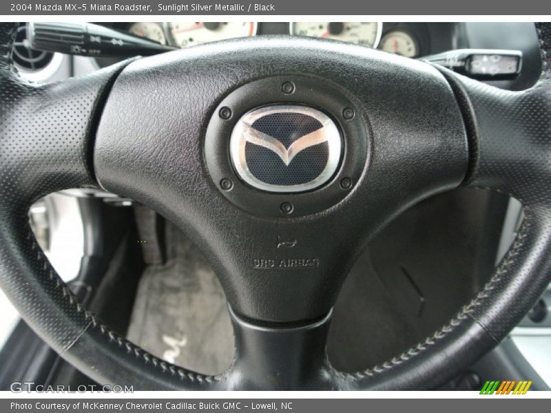 Sunlight Silver Metallic / Black 2004 Mazda MX-5 Miata Roadster