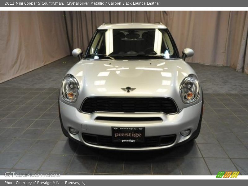 Crystal Silver Metallic / Carbon Black Lounge Leather 2012 Mini Cooper S Countryman
