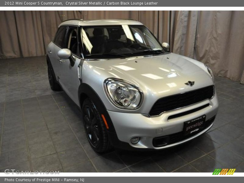 Crystal Silver Metallic / Carbon Black Lounge Leather 2012 Mini Cooper S Countryman