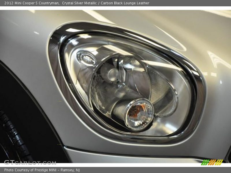Crystal Silver Metallic / Carbon Black Lounge Leather 2012 Mini Cooper S Countryman