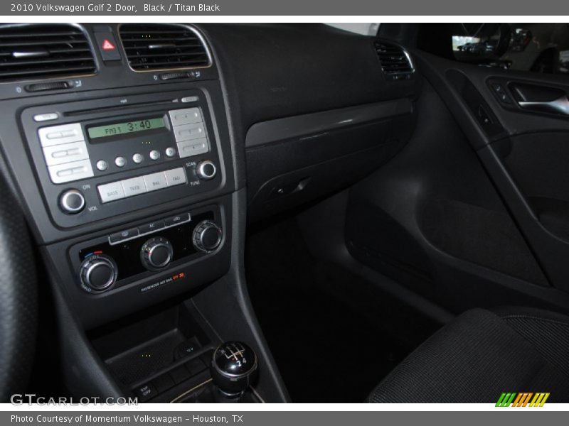 Black / Titan Black 2010 Volkswagen Golf 2 Door