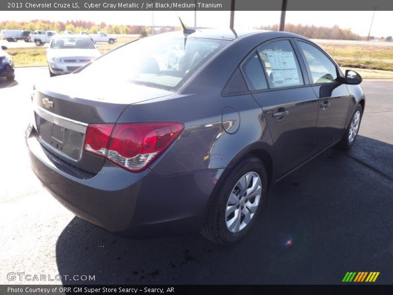 Cyber Gray Metallic / Jet Black/Medium Titanium 2013 Chevrolet Cruze LS