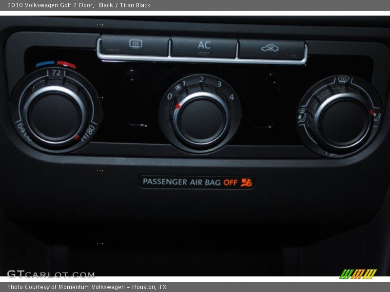 Black / Titan Black 2010 Volkswagen Golf 2 Door