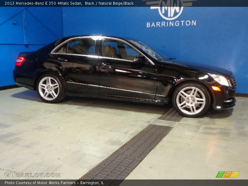 Black / Natural Beige/Black 2013 Mercedes-Benz E 350 4Matic Sedan