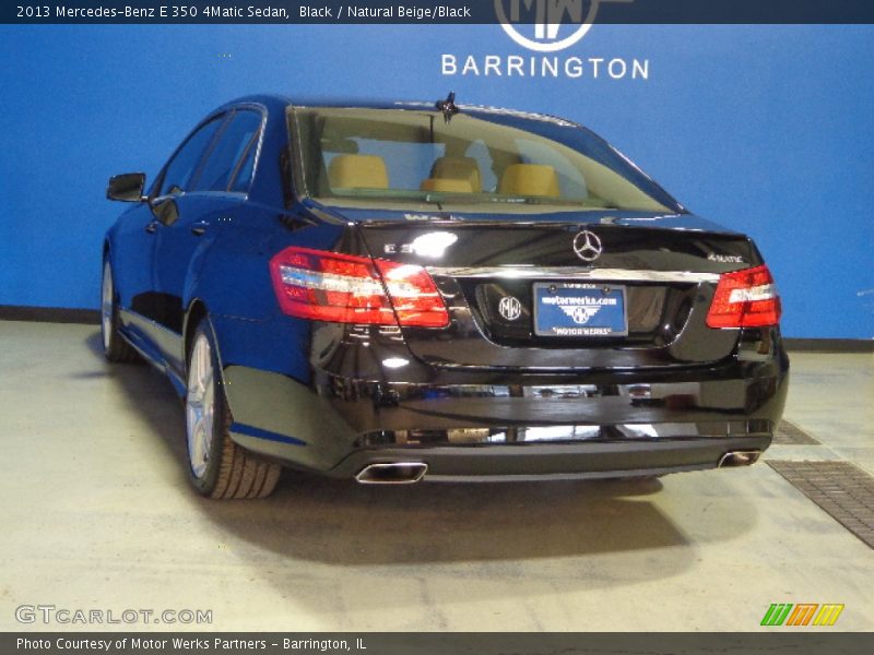 Black / Natural Beige/Black 2013 Mercedes-Benz E 350 4Matic Sedan