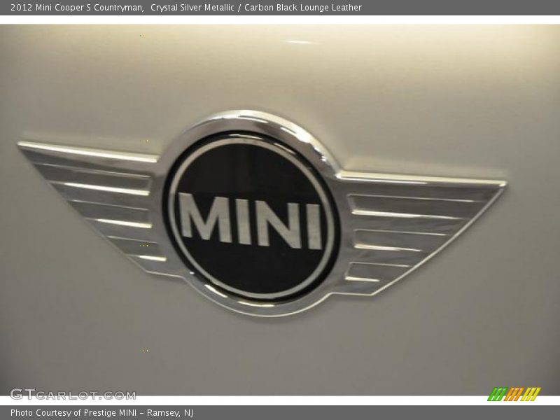 Crystal Silver Metallic / Carbon Black Lounge Leather 2012 Mini Cooper S Countryman