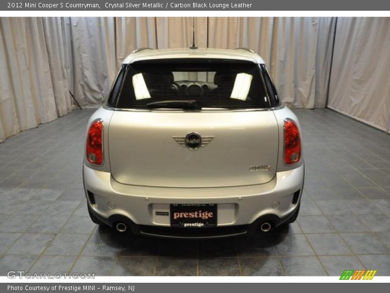 Crystal Silver Metallic / Carbon Black Lounge Leather 2012 Mini Cooper S Countryman