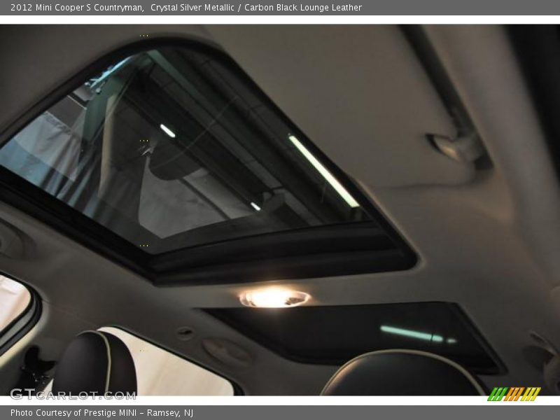 Crystal Silver Metallic / Carbon Black Lounge Leather 2012 Mini Cooper S Countryman