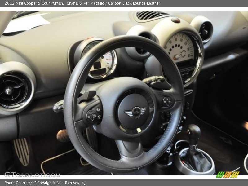 Crystal Silver Metallic / Carbon Black Lounge Leather 2012 Mini Cooper S Countryman